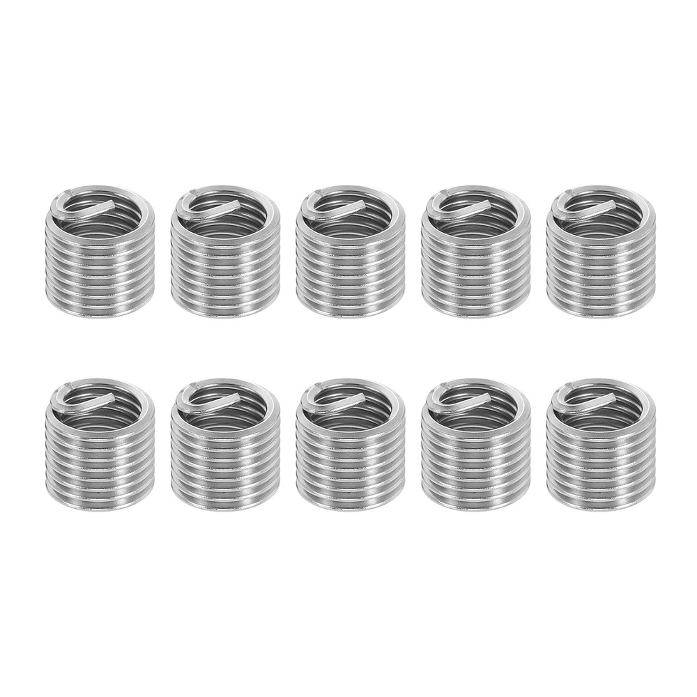10pcs Wire Thread Inserts 1/2-13 UNC 1.5D 19.1mm Helical Threaded Sleeve