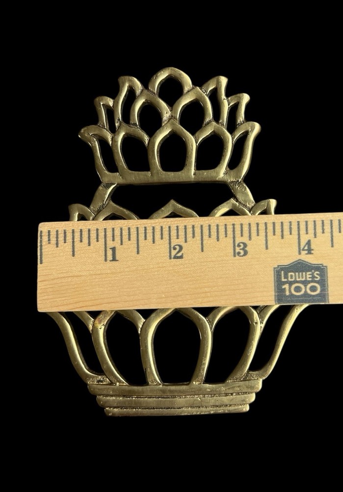 Pineapple Brass Trivet Chic Decor Hampton Brass Collection Boho