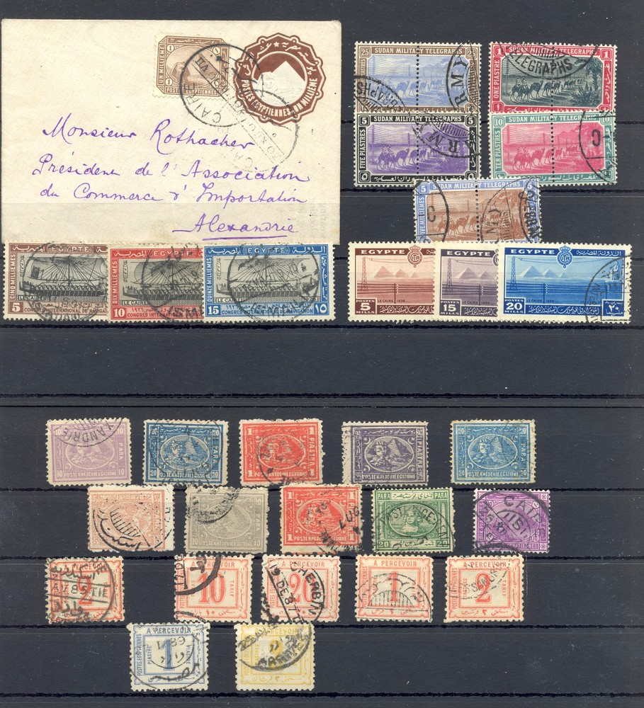 EGYPT UNSORTED LOT-28 ST.*/0- MOST VF