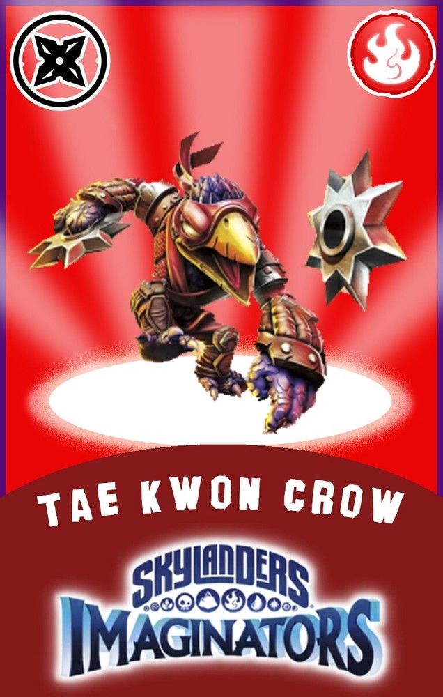 Skylanders Imaginators Tae Kwon Crow NFC Card