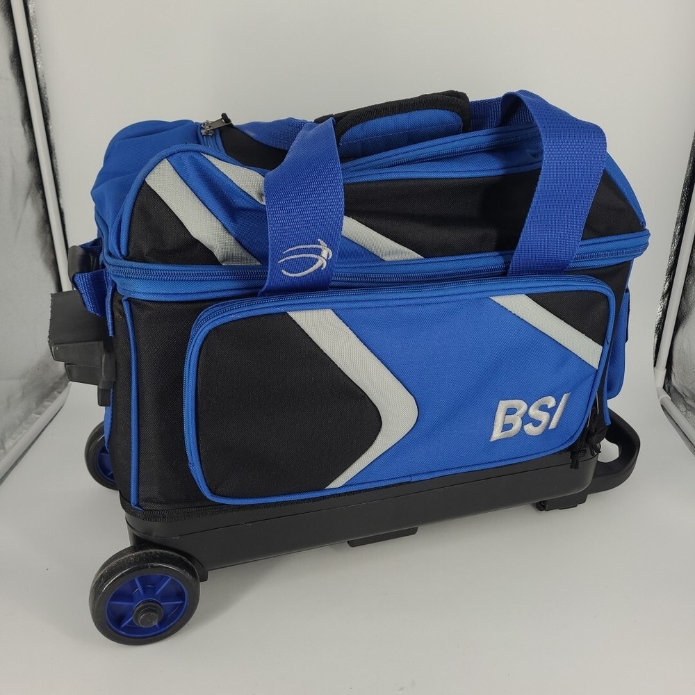 BSI Dash 2 Ball Roller Bowling Bag Blue and Black