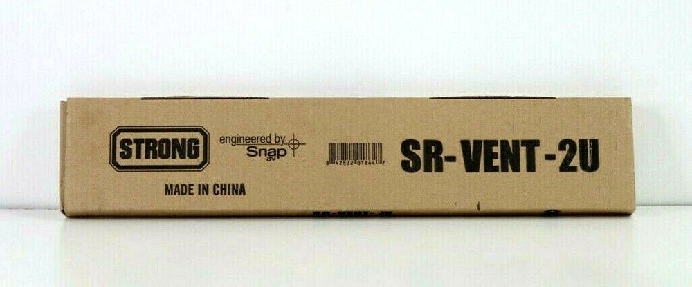 Snap AV/ Strong Vented Blank Panel SR-VENT-2U For Middle Atlantic Racks etc e337