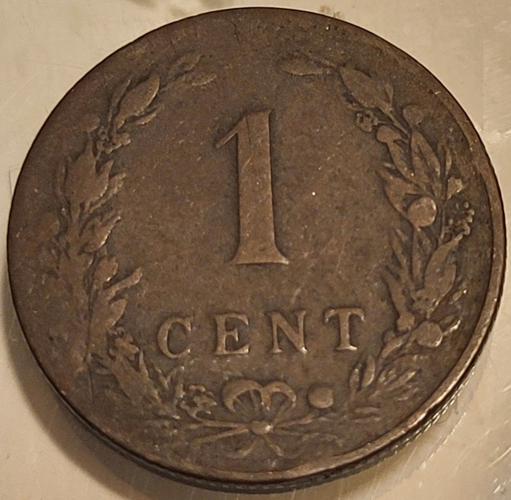 1901 Netherlands 1 Cent Coin! Good Condition