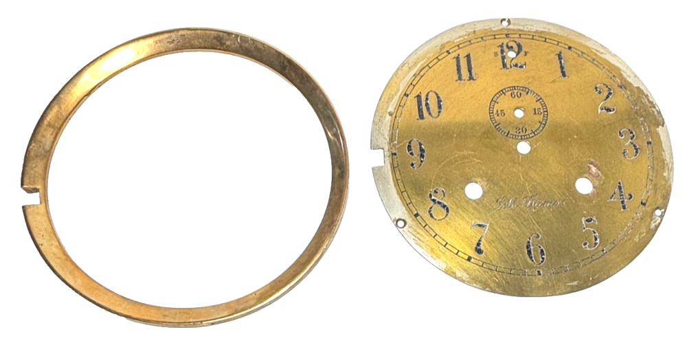 Antique Seth Thomas Side Lock Solid Brass Ship's Maritime Marine Clock USA