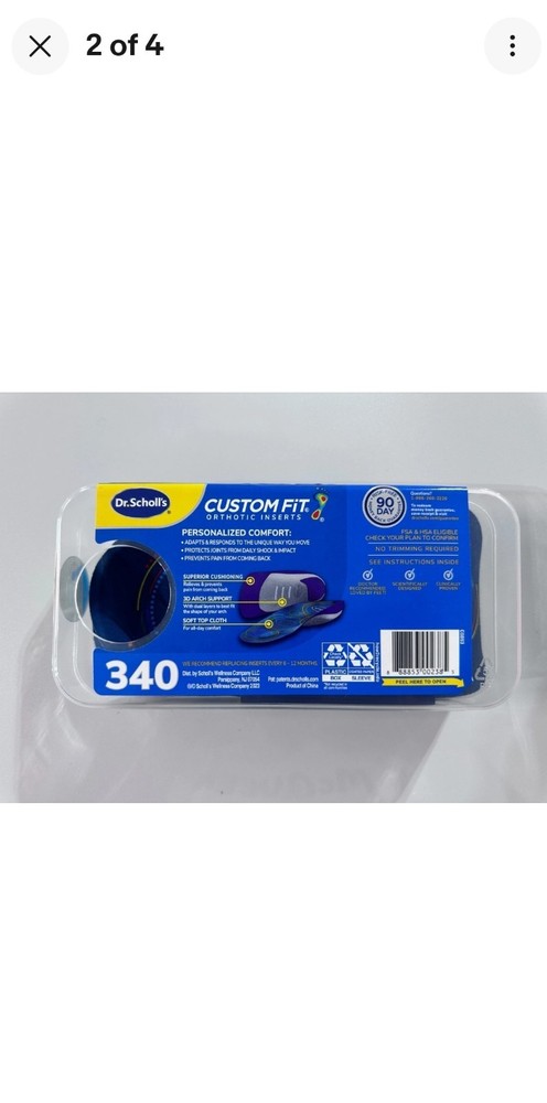 Dr. Scholl's CF340 Custom Fit Orthotic Inserts