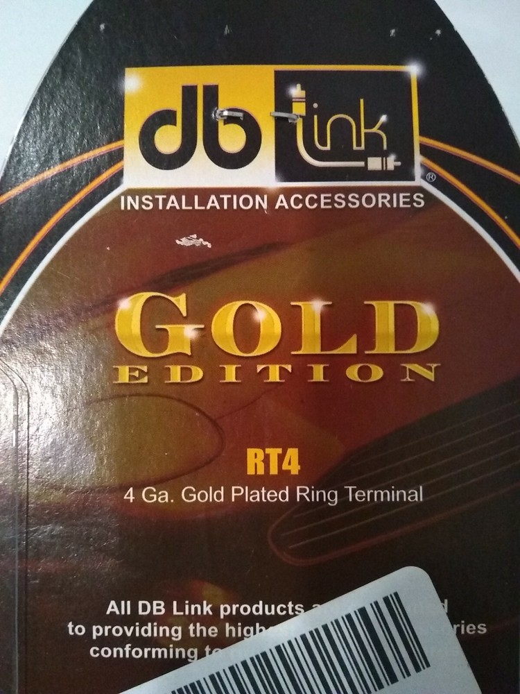 DB Link RT4 4-Gauge Ring Terminal (2 Red and 2 Black)