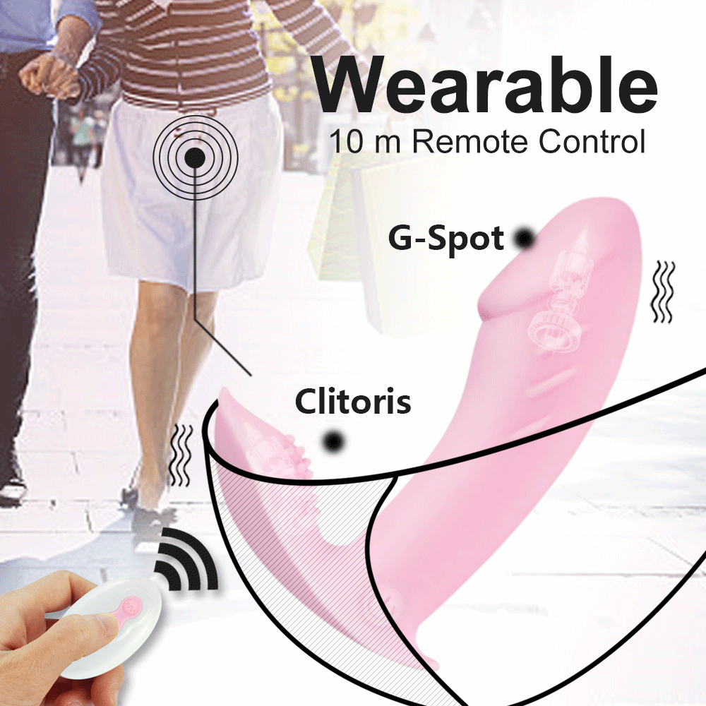 10 Function Vibrating Panties Wireless Remote Control Rechargeable Underwear NEW