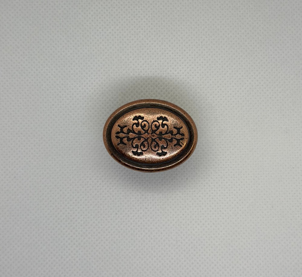 (12 Pack) 1-3/8" Cimarron Knob Antique Copper