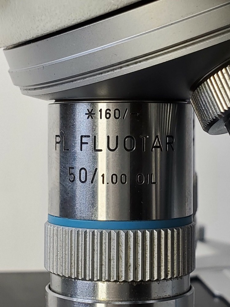 LEITZ LABORLUX S MICROSCOPE w/ 4 Objectives