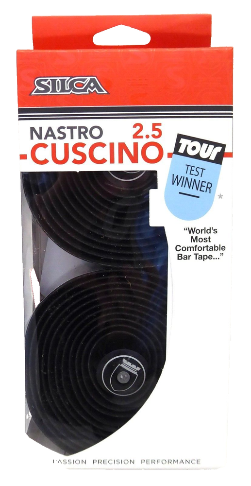 Silca Cuscino Bar Tape - Black, 2.5