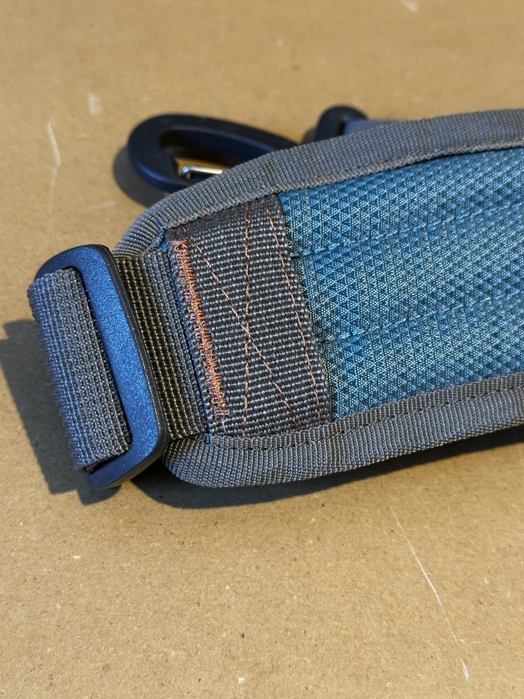 Fishpond Curved Padded Shoulder Strap W/ Hooks - Tidal Blue