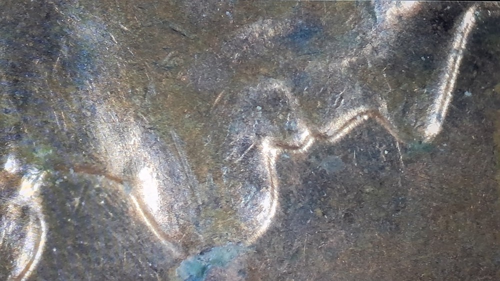 1968,MACHINE DOUBLED OBVERSE Possible Planchet Error,  1968 D, Red #611