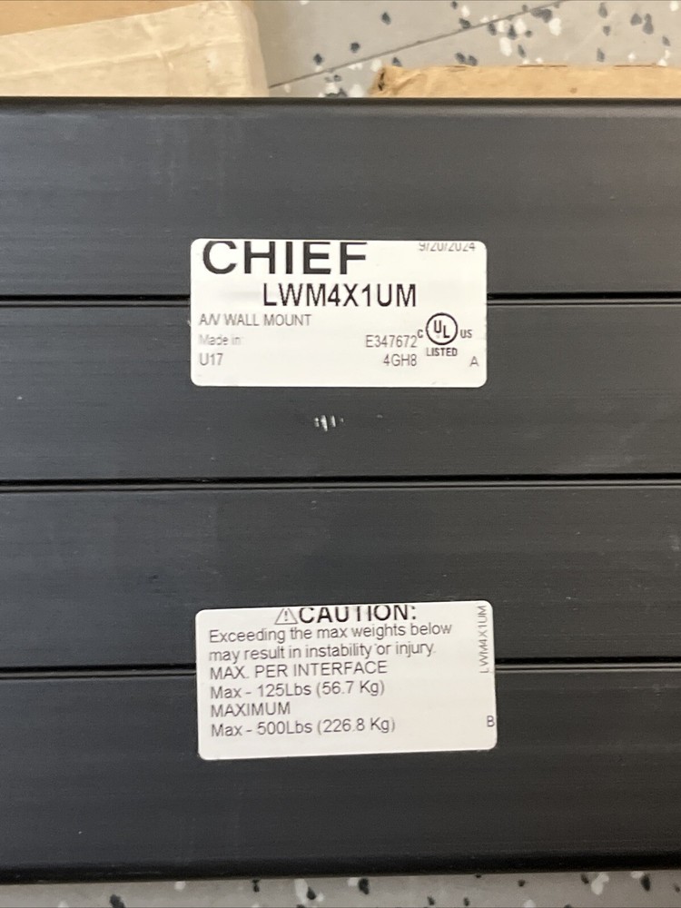 Chief A/V Wall Mount *** See Description ***