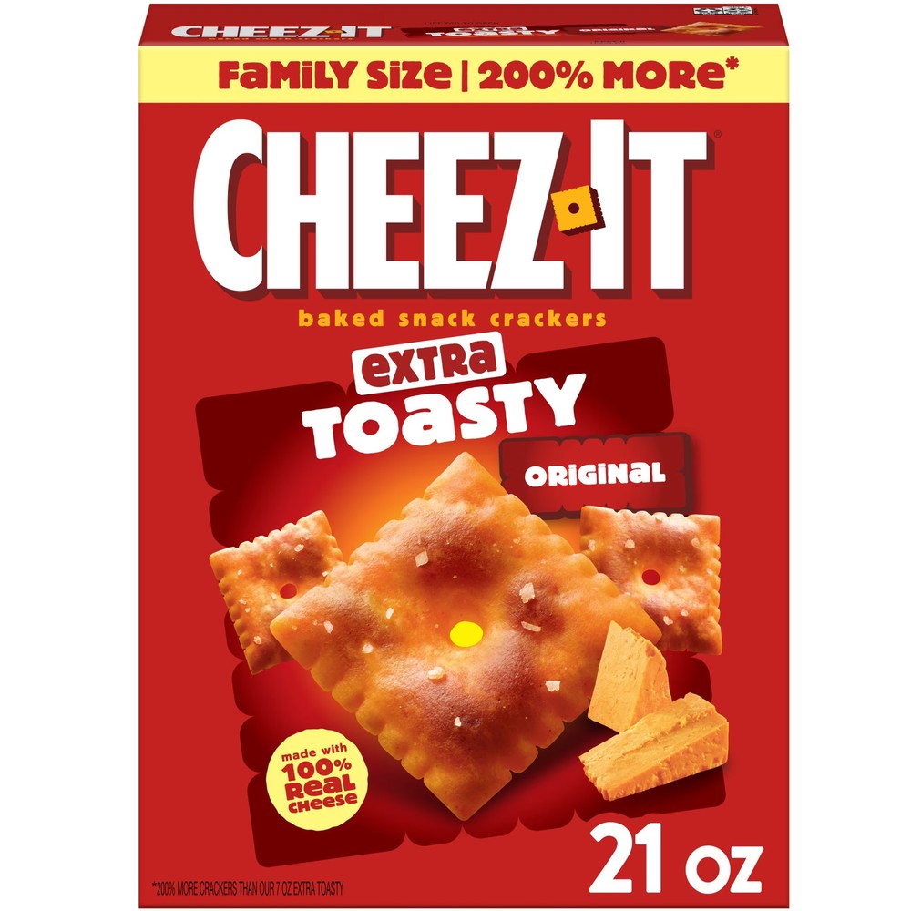 Extra Toasty Cheese Crackers Baked Snack