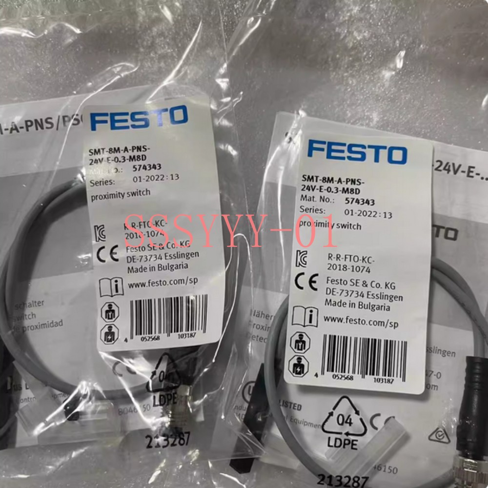1PCS new FOR Festo SMT-8M-A-PNS-24V-E-0,3-M8D 574343 Free shipping