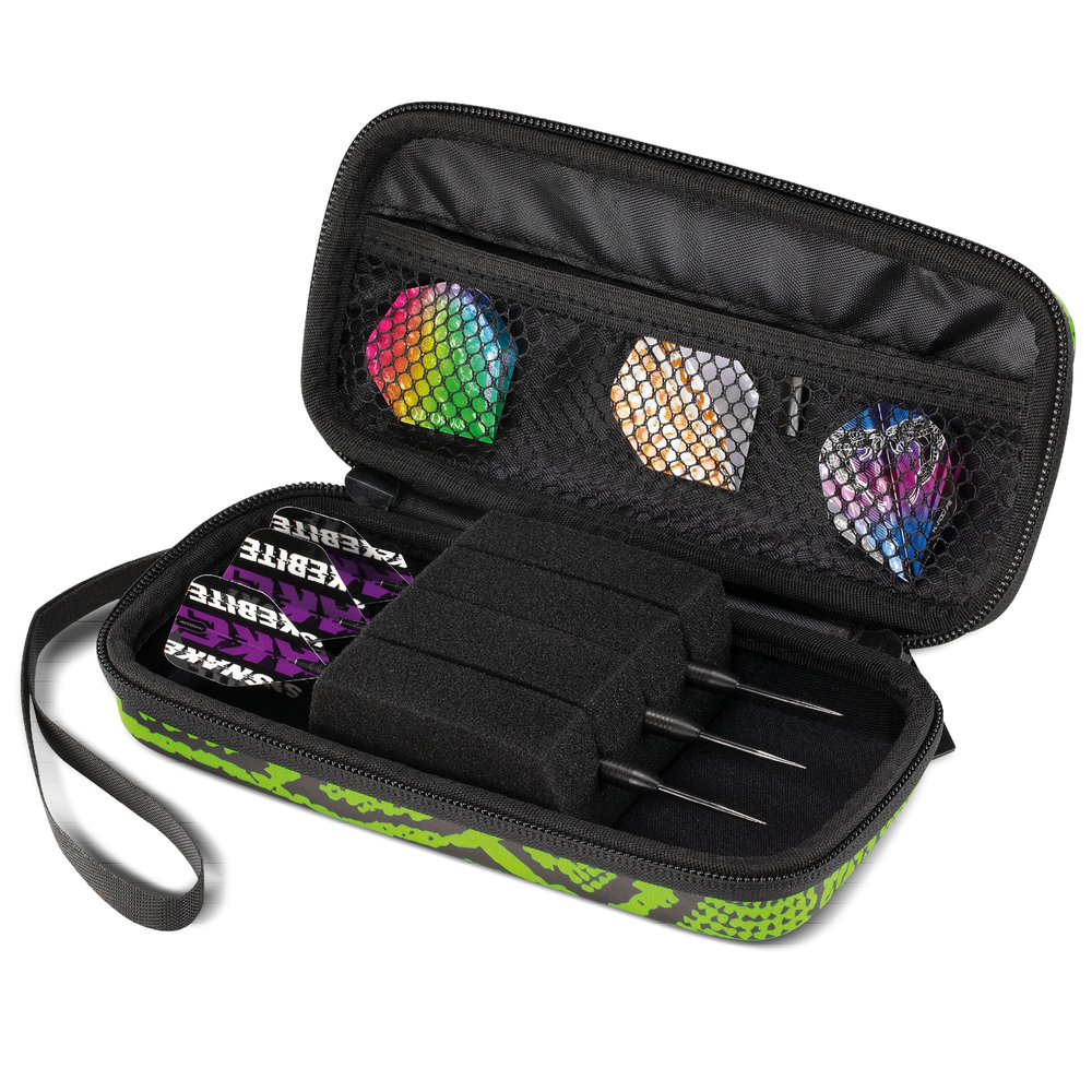 PETER WRIGHT SNAKEBITE RED DRAGON MONZA GREEN DART CASE
