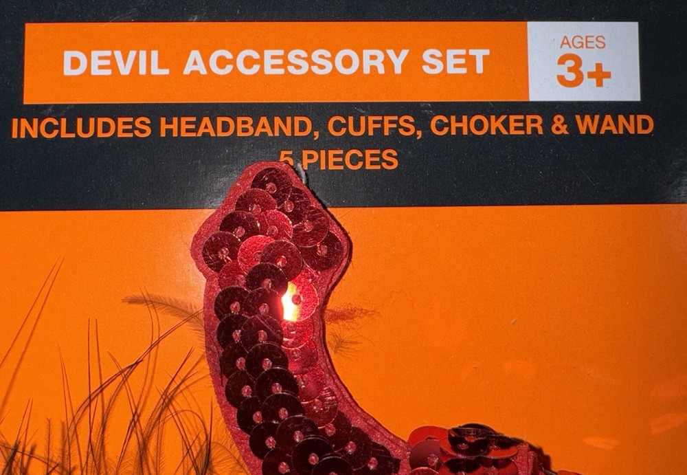 Devil Costume Kit Devil Headband Devil Cuffs Devil Choker Devil Wand