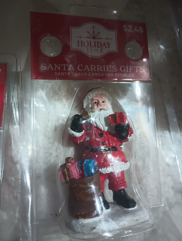 Miniature Santa and Snowman