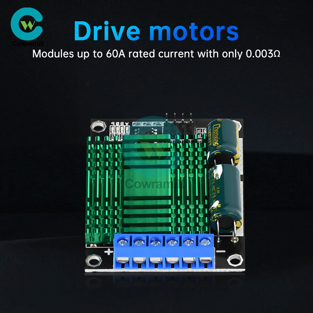 60A DC Motor Driver Module High Power Motor Speed Control Dual Channel H-Bridge