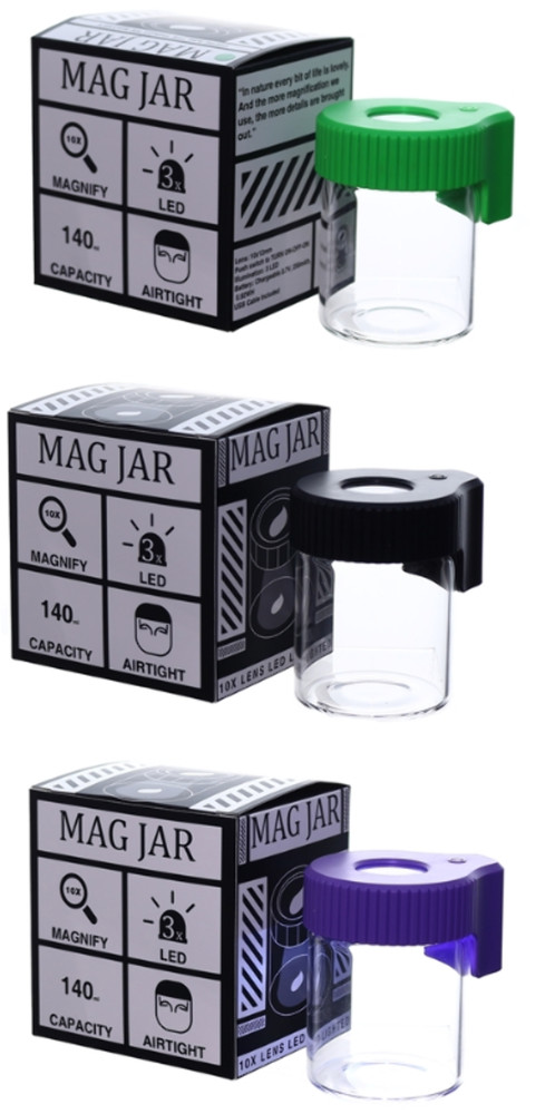 Mag Jar - Magnifying Glass Jar with LED