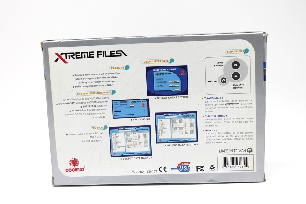 CoolMax Xtreme Files 2.5" HDD External Enclosure