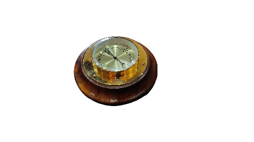 6" Brass Wood Hygrometer