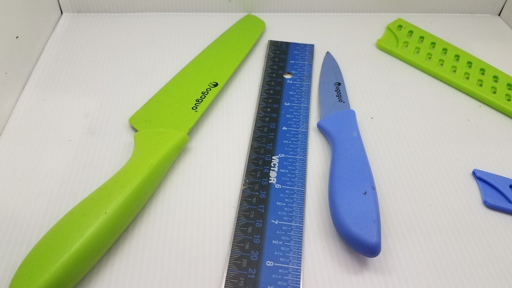2 USED Mogaguo Rainbow Sharp Kitchen Knives