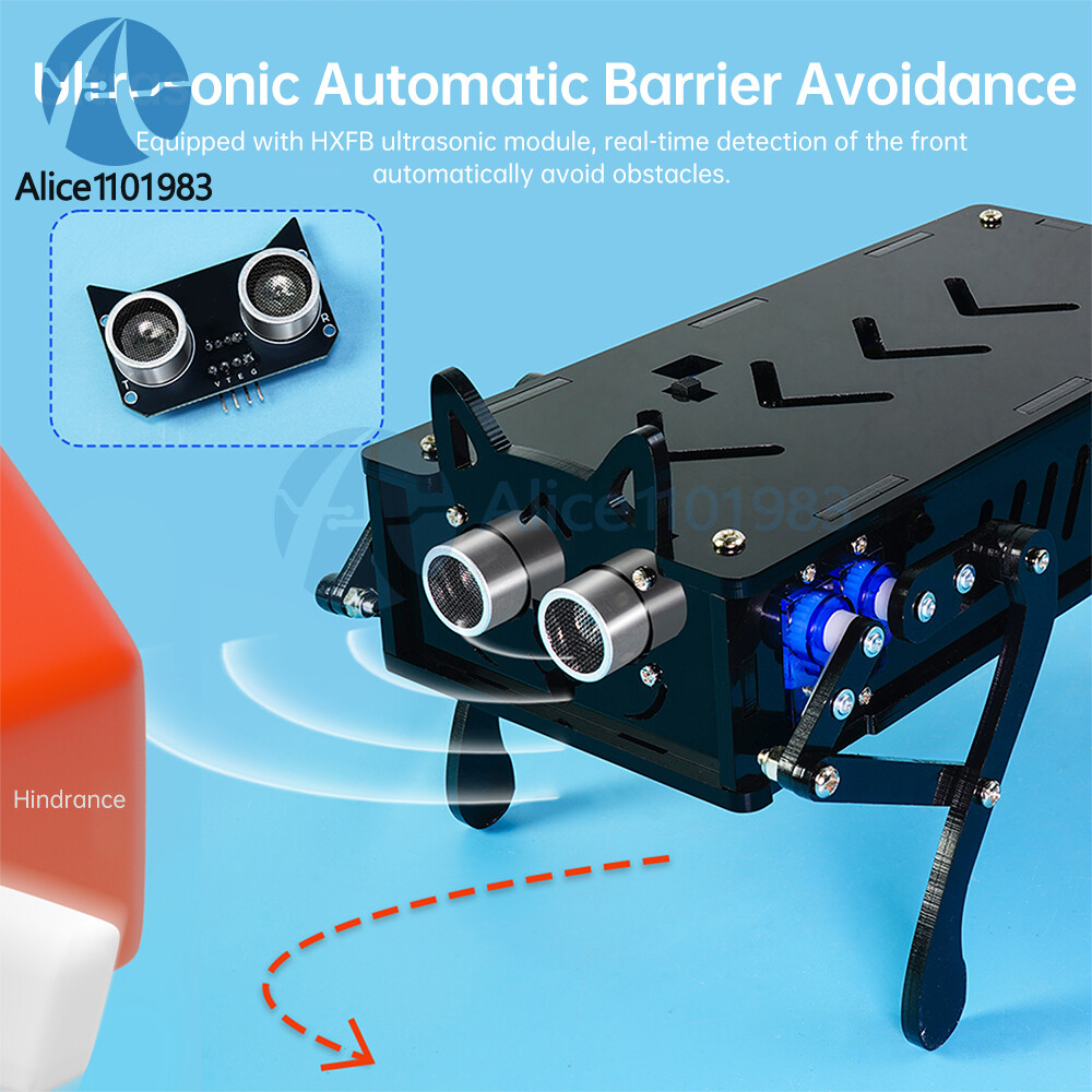 Intelligent Programming Quadruped Robot Bionic Mechanical Dog Kit Remote Control