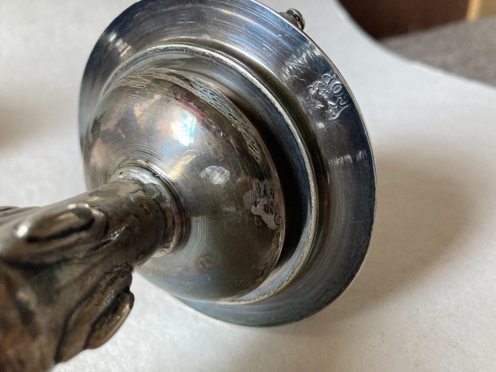 17th Century Silver Spanish Candlesticks