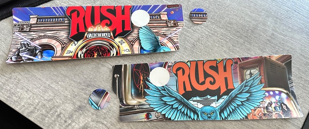 RUSH Pinball Mod DECAL Apron Wall ( SOLD AS A PAIR)