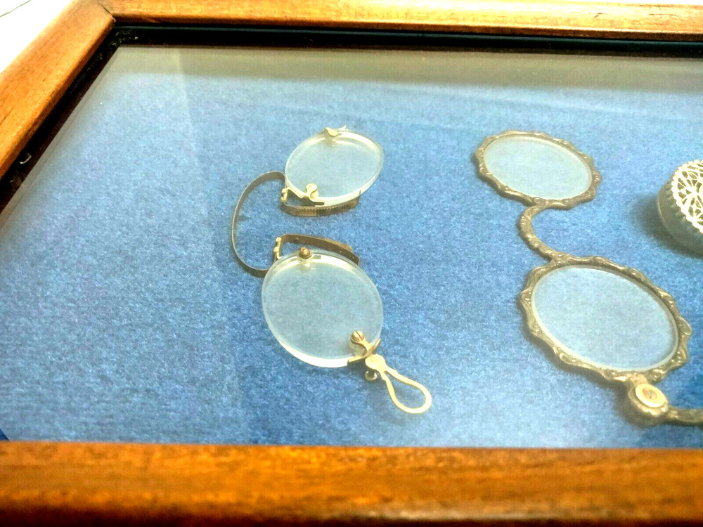 OPTOMETRY 4pc Display Antique Eyeglasses Pince Nez Opera Lorgnette Ophthalmology