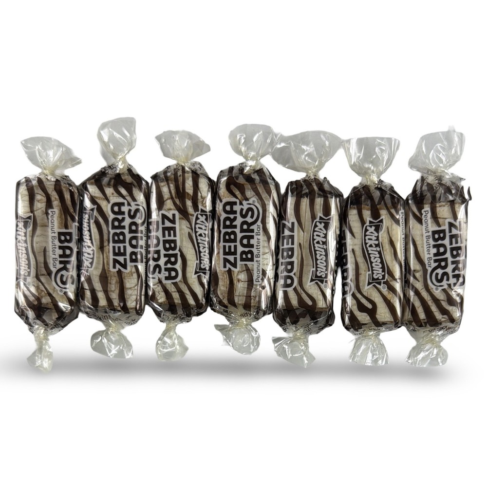 Atkinson's Zebra Peanut Butter Bars Candy (3 Pound)