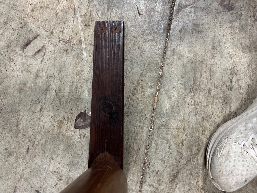 Vintage Antique Oak Middle Table Leg