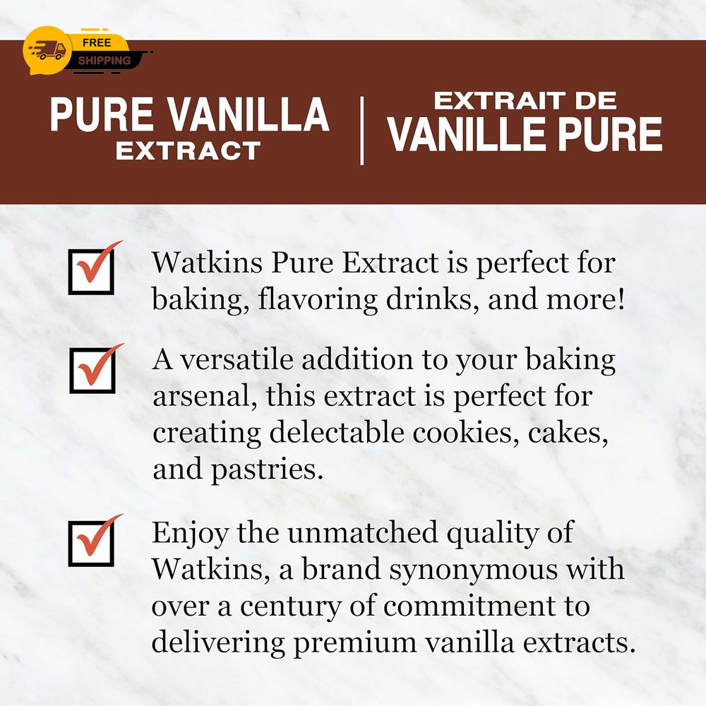 Watkins Pure Vanilla Extract, 16 Ounce