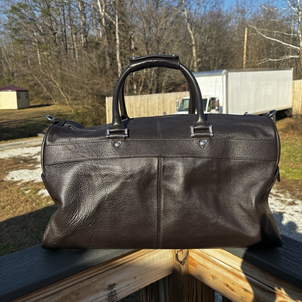 Ossington Genuine Leather Weekender, Dark Brown