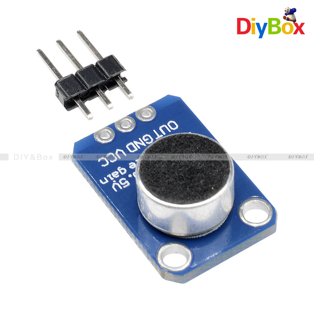 MAX4466 Electret Microphone Amplifier With Adjustable Gain For Arduino