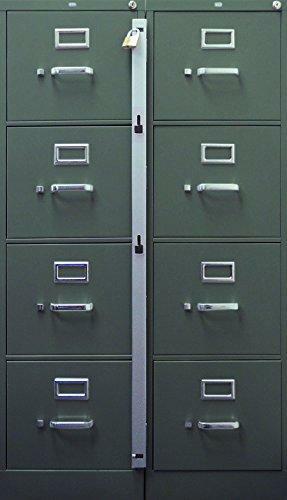 ABUS File Bar, 22 1/2" Length for 2 Drawers, Gray