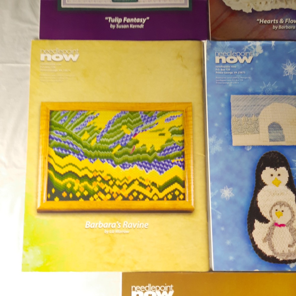 5 Needlepoint Now Magazine Issues 2008 and 2009 mixed set