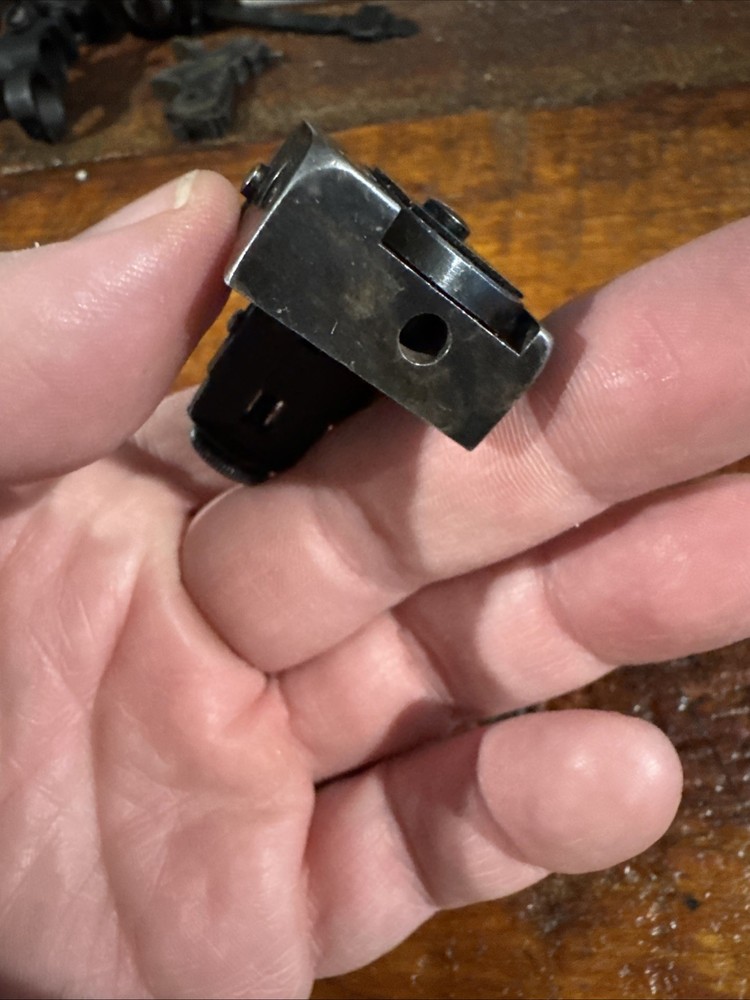 Early Lyman Model 57 Peep Sight. Missing Clip On Index Plate.