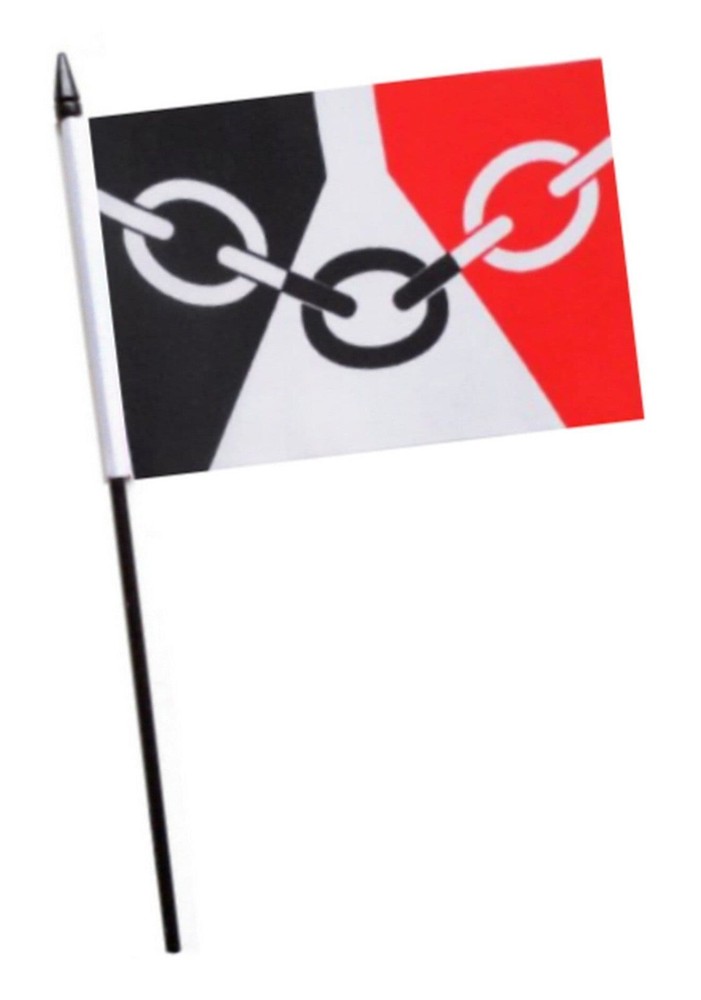 Black Country Small Hand Flag (6" x 4")