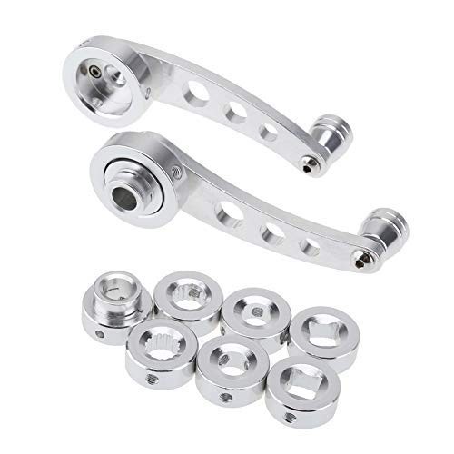 2Pcs Universal Car Window Handle Winder Riser Replacement Winder Crank Silver