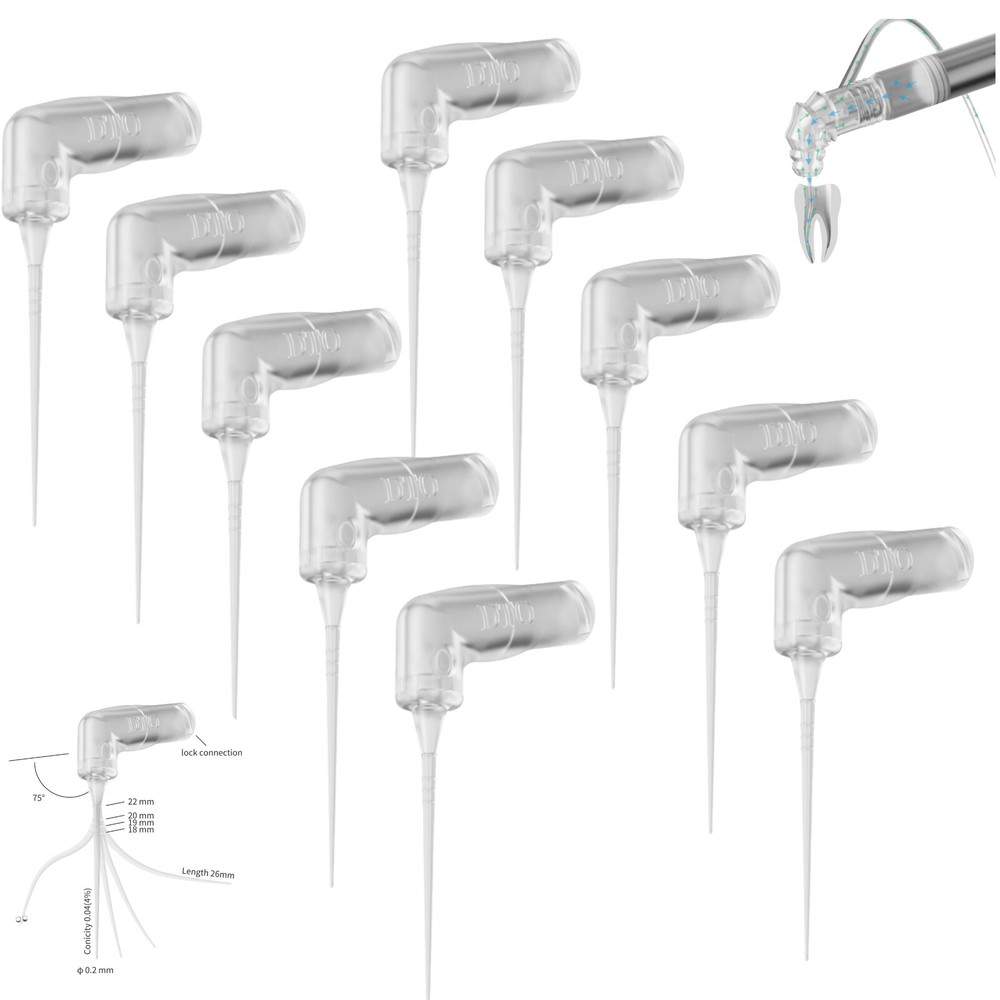 10Pcs Dental Endo Root Canal Tip Irrigator Irrigation Needle Tips Flushing