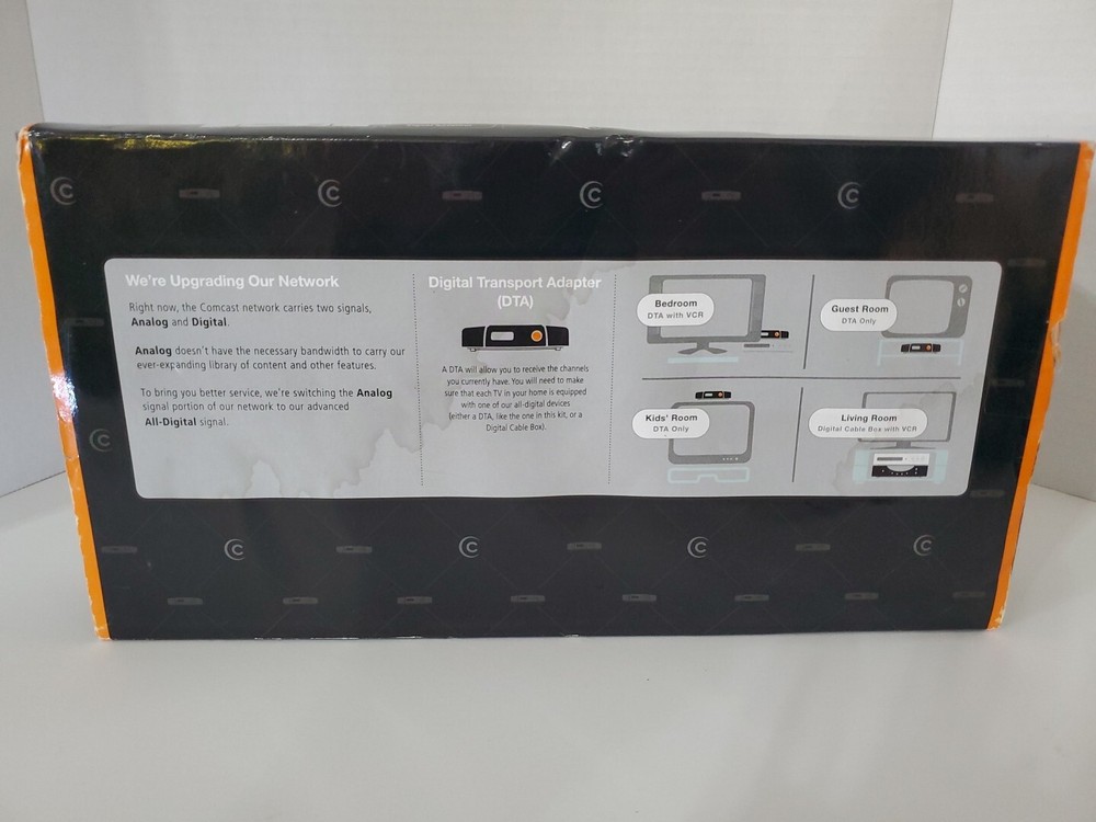 Comcast / Xfinity Digital Transport Adapter Self Installation Kit DC50X Cable