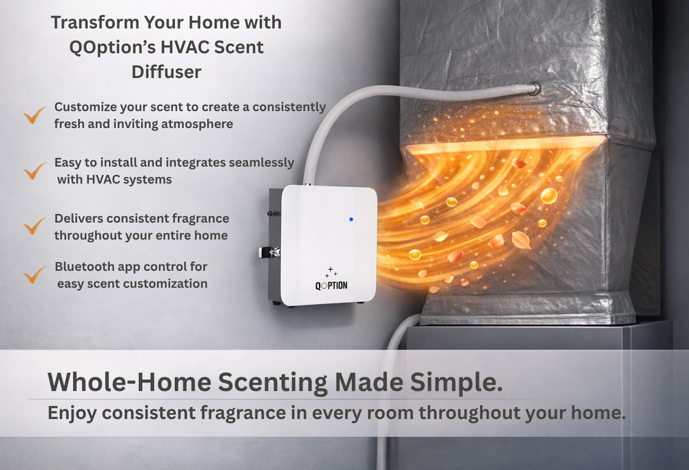 Smart HVAC Scent Diffuser 3300 Sq Ft Bluetooth Aroma Machine + 500ml Oil