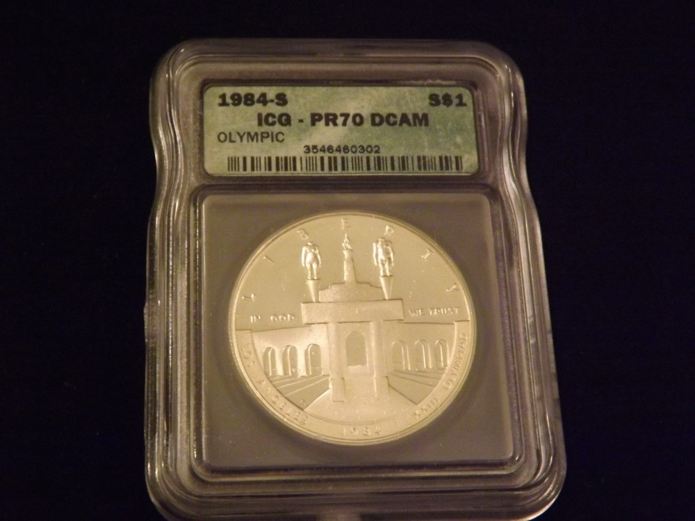 1984-S    1 $      OLYMPIC        SILVER        ICG   PR  70