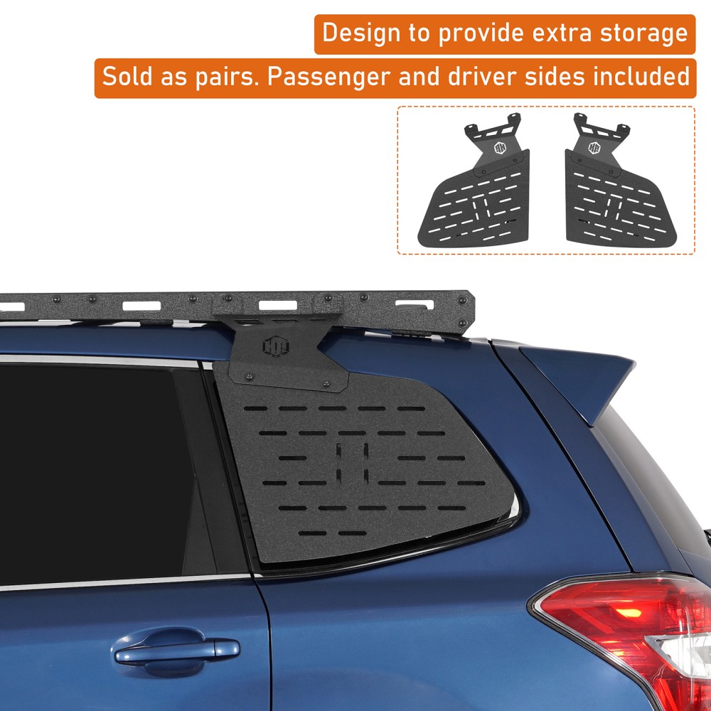 Fit 2014 2015 2016 2017 2018 Subaru Forester Rear Window Panel Molle Storage