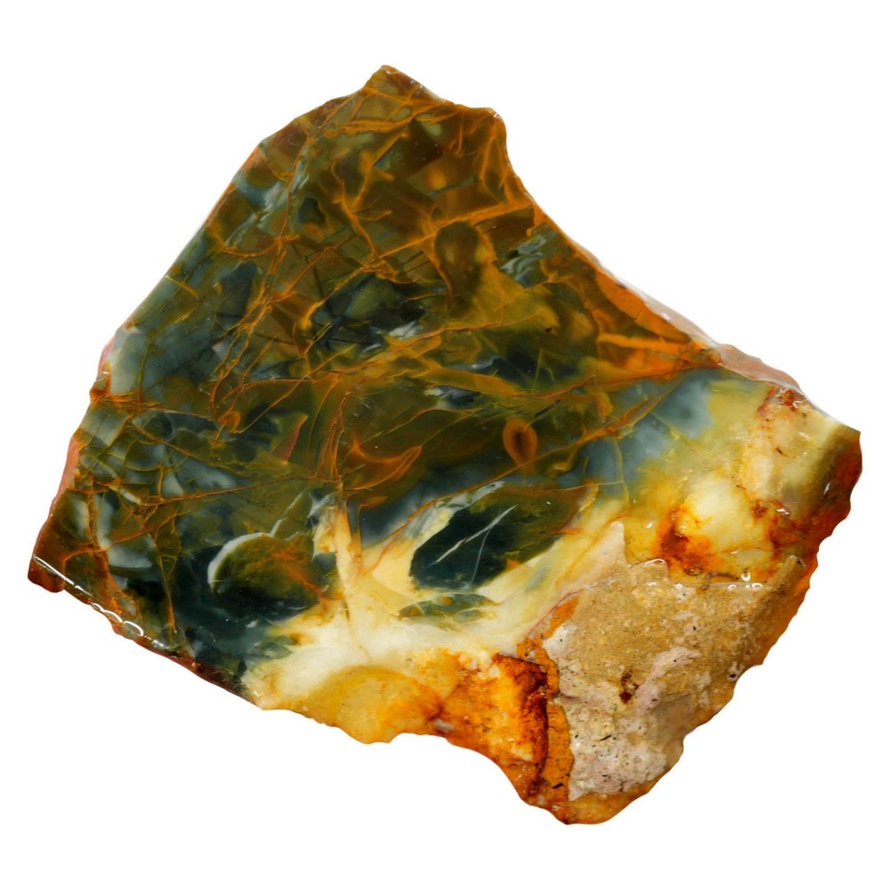 Morrisonite Jasper Slab - Blue and Butterscotch Pattern