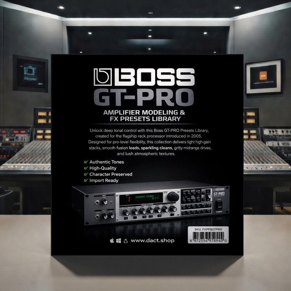 Boss GT-PRO Guitar Multi-FX Presets Library