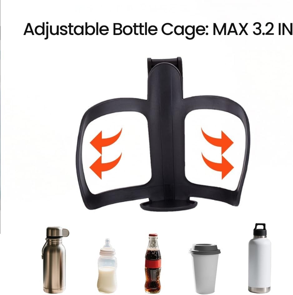 Universal Walker Wheelchair Cup Holder for Rollator Stroller Scooter Adjustable