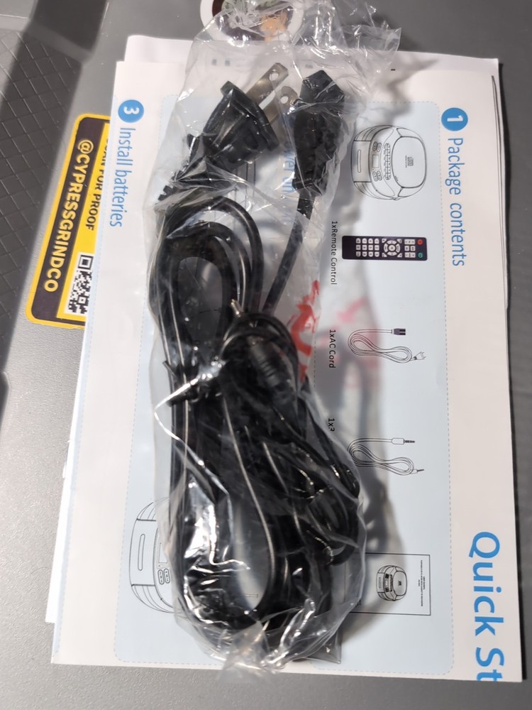 Greadio CD Cassette Boombox Bluetooth AM/FM USB Remote